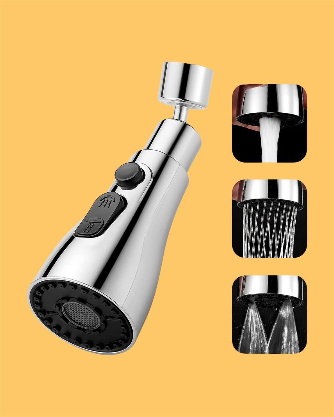 3 Modes Kitchen Sink Faucet – Stainless Steel