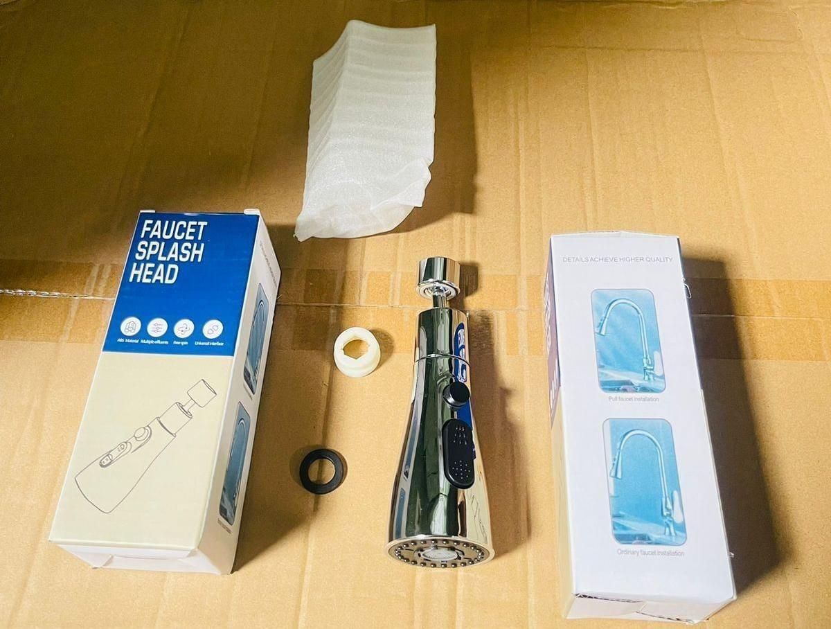 3 Modes Kitchen Sink Faucet – Stainless Steel